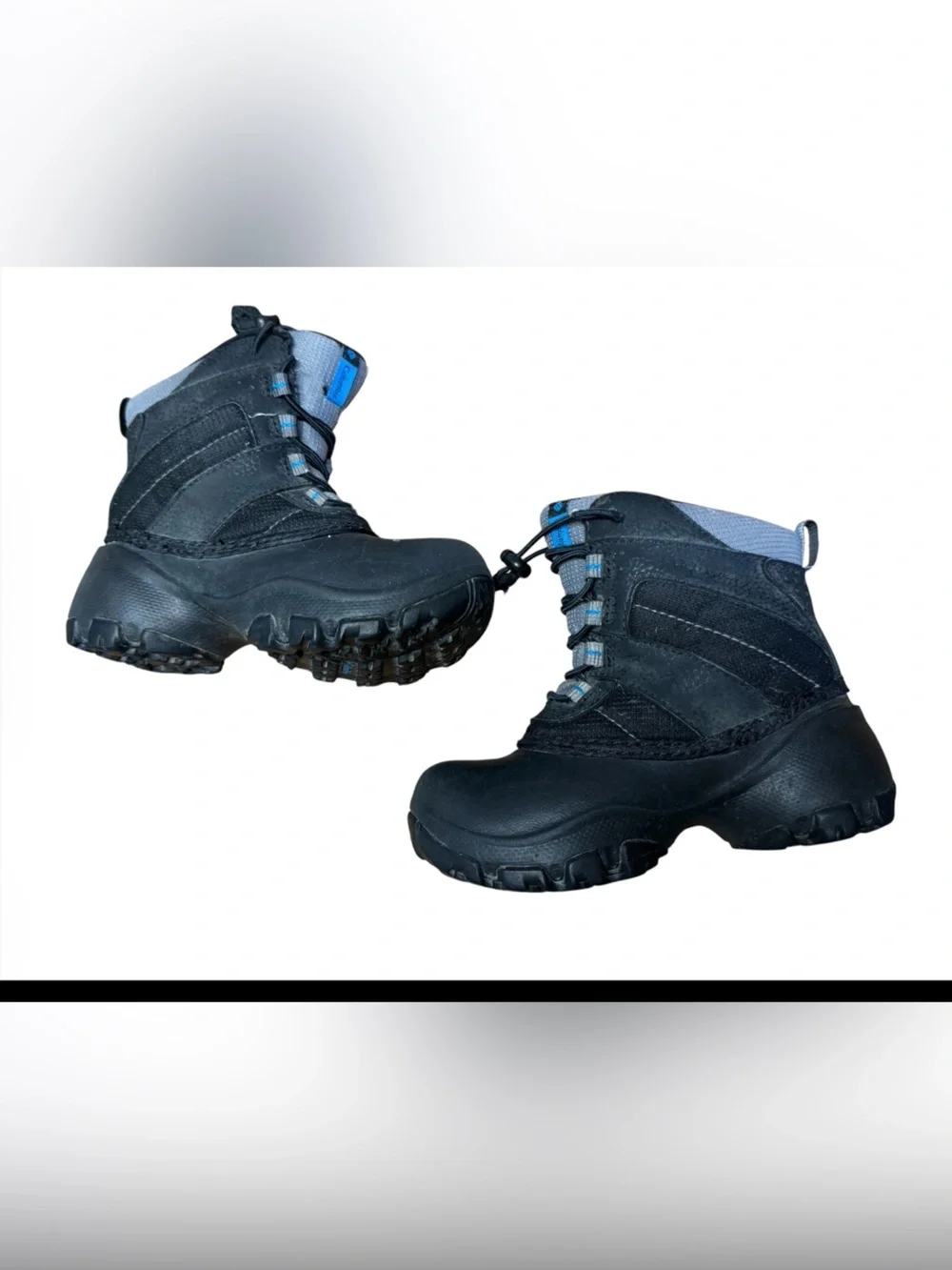 Columbia Kid Rope Tow III Black Waterproof Winter Above Ankle Snow Boot 11